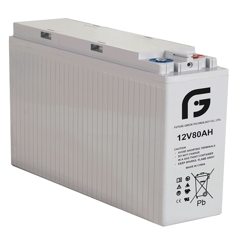 12V 80Ah Gel-Batterie mit Frontterminalzugang und CE-Zertifikat