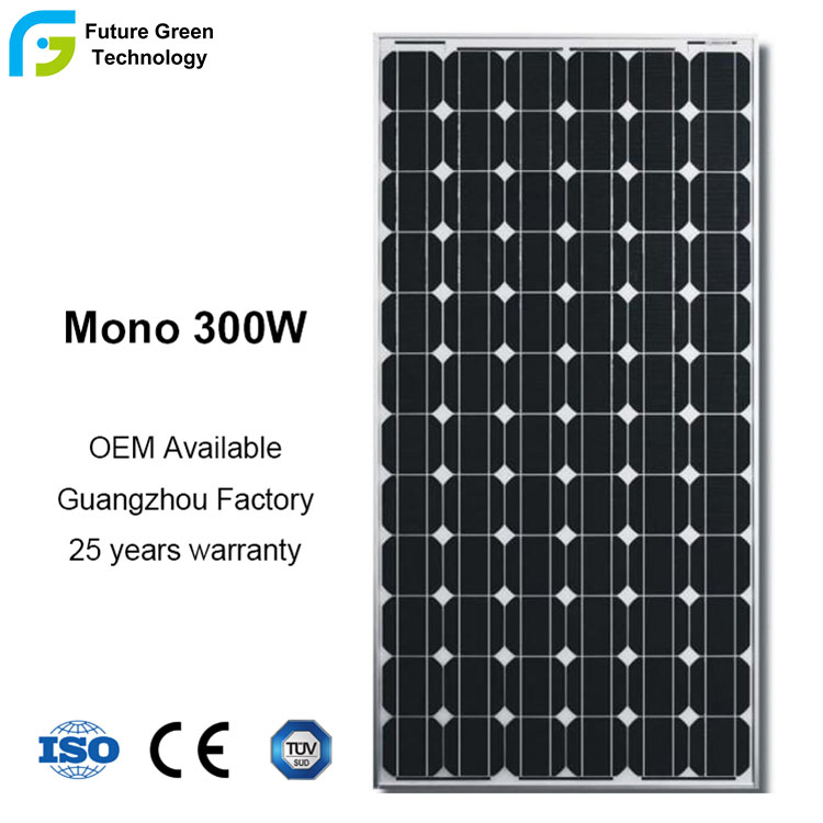 36V300W Power Mono-PV-Solarpanel