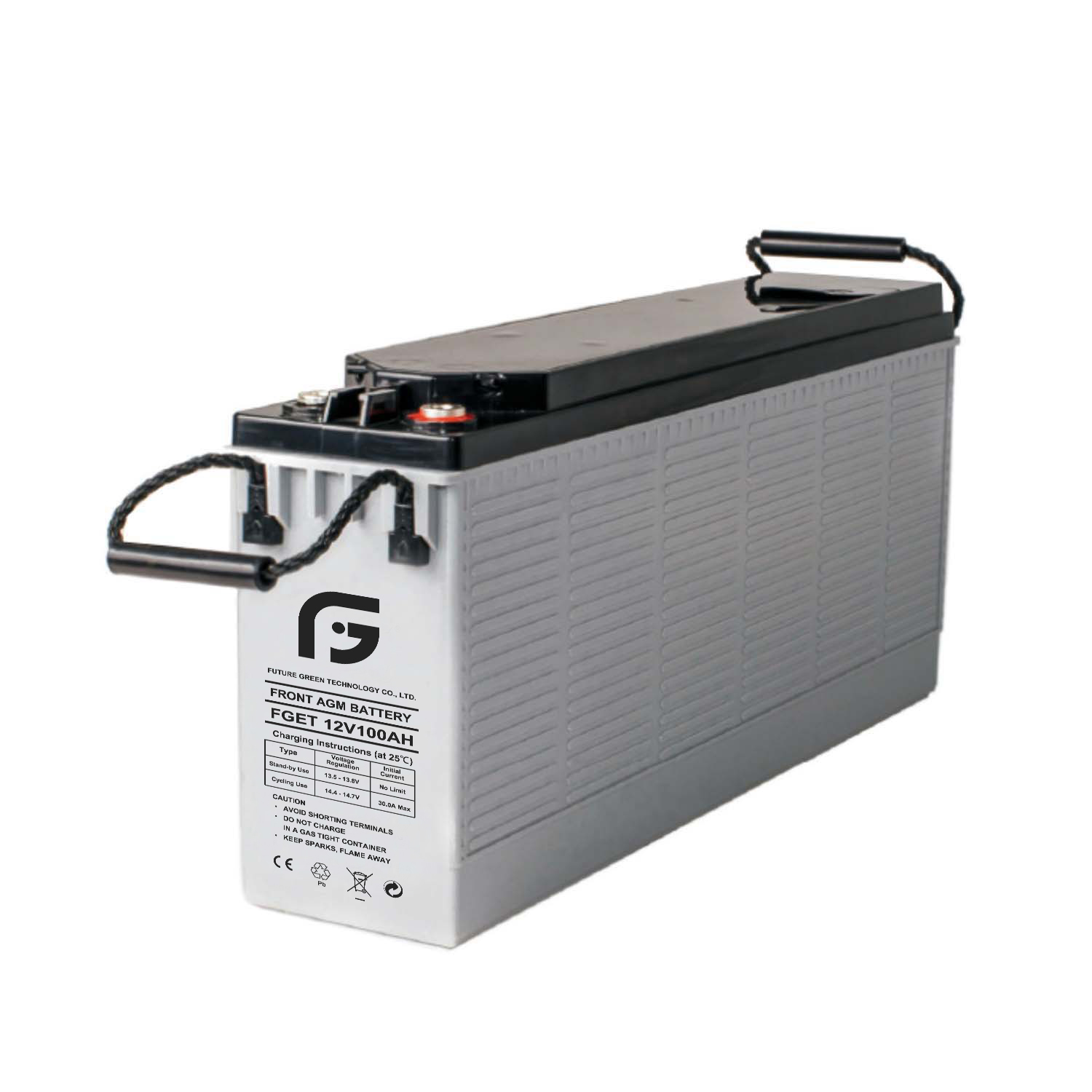 12V100ah Front-Terminal-Deep-Cycle-Akkumulator, Solar-Wechselrichter-Batterie