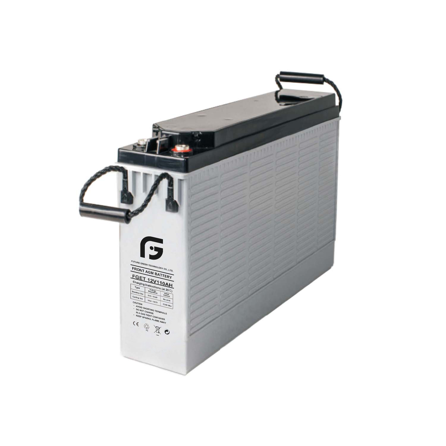 12V 110AH Solarenergie-Akkumulatorbatterie mit Zugang zum Frontterminal