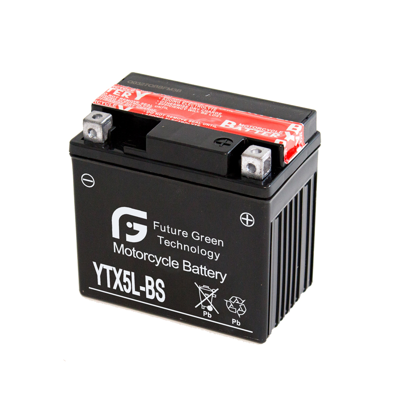 YTX5L-BS Trockengeladene MF-Motorradbatterie mit hohem CCA-Bleisäuregehalt