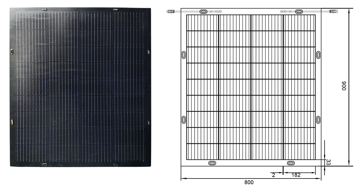 Hot sellling 120W Balcony  Flexible Solar Panel