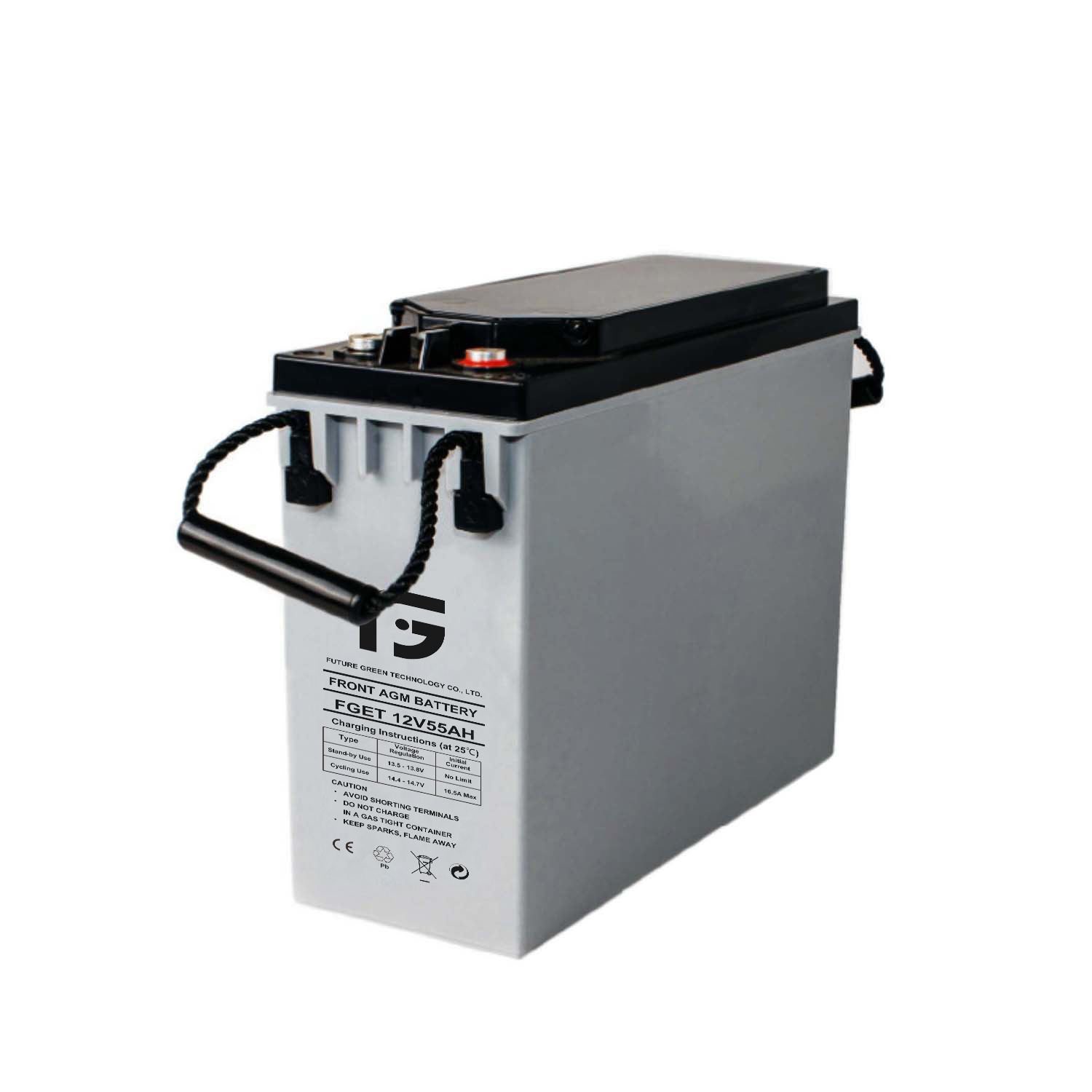 FGET 12V60ah High Efficiency Deep Cycle Front Terminal VRLA Sealed Lead Acid Battery