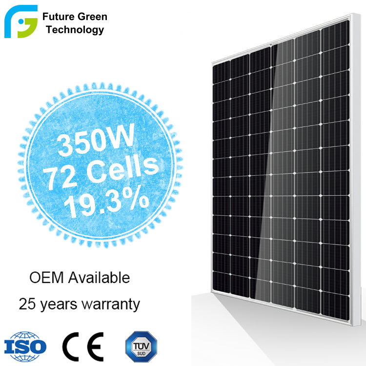 Fget China Factor High Efficiency Best Material 350W 72cells Solar Panel with Best Price