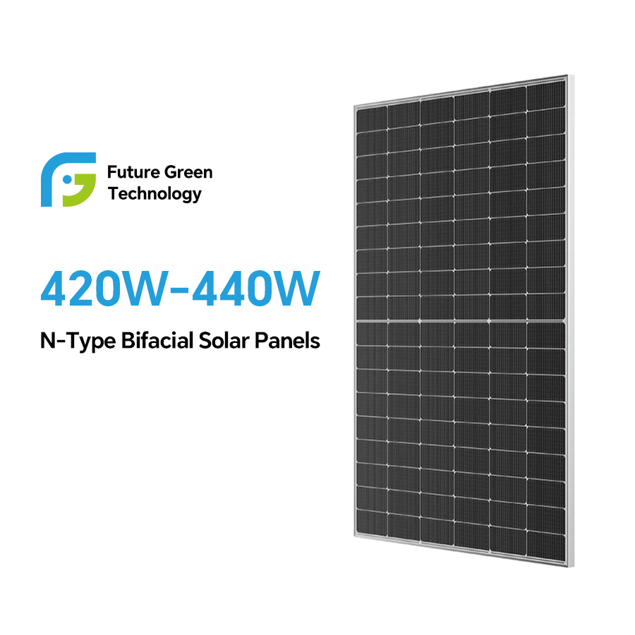 China Hersteller BIFACIAL Half Cut 108 Zellen 420W 425W 430W 435W 440W Solar Mono Panels